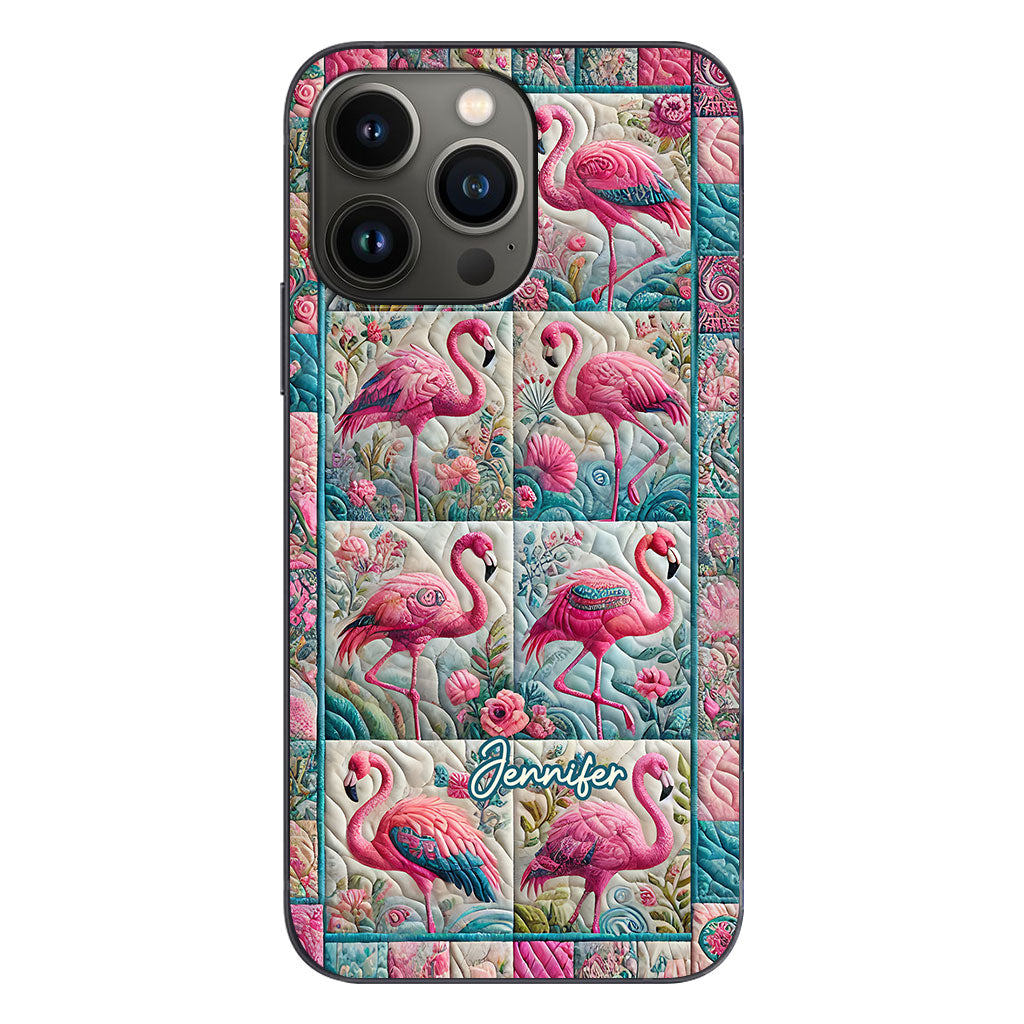 Vintage Flamingo – Personalisierte Flamingo-Handyhülle