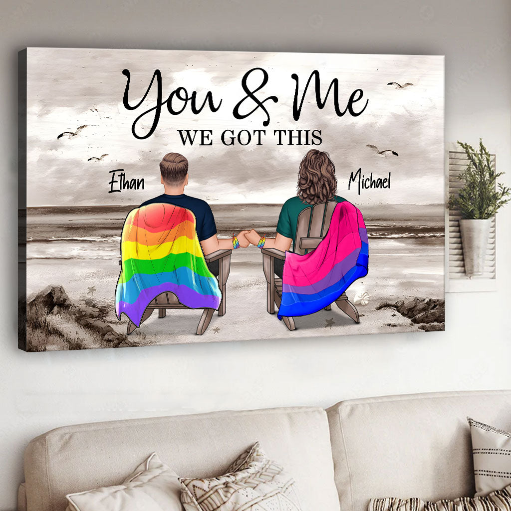 Wir schaffen das – Personalisierte Leinwand und Poster zur Unterstützung der LGBTQ+-Community