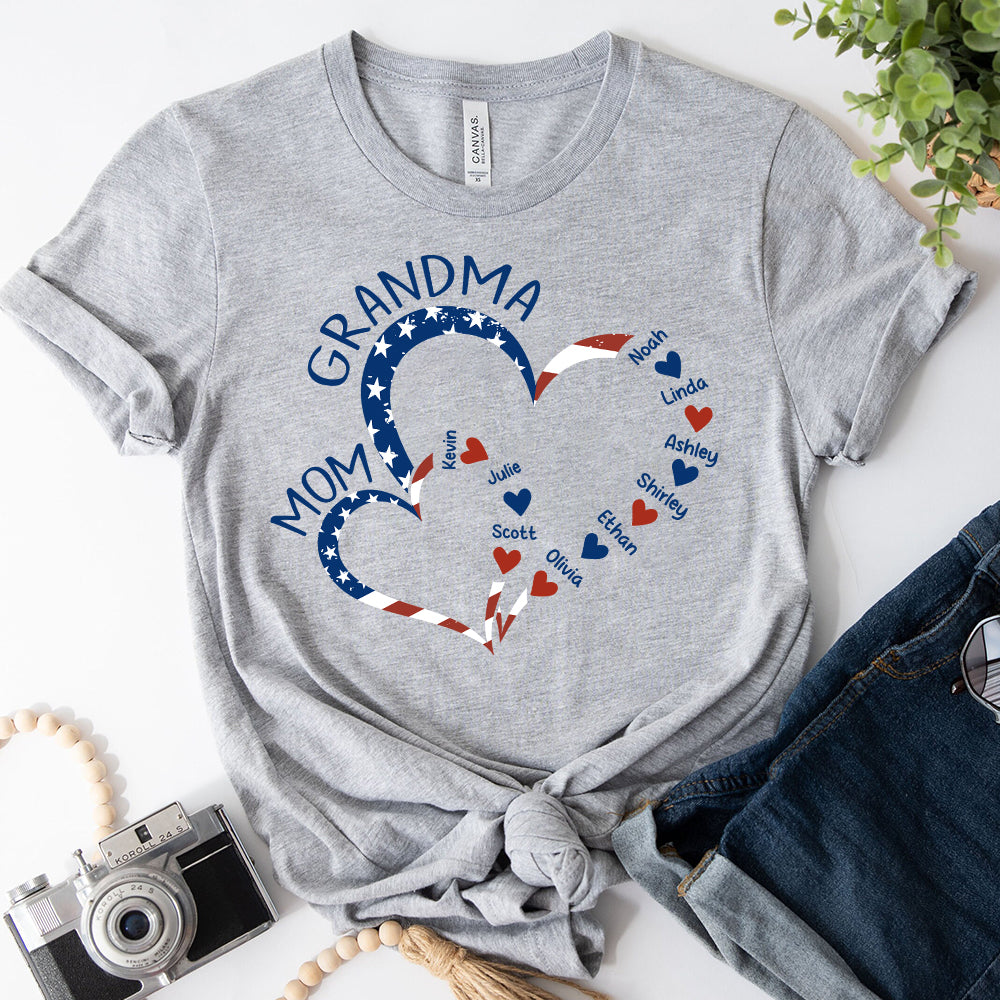Erst Mama, jetzt Oma – Personalisiertes Oma-T-Shirt und Hoodie