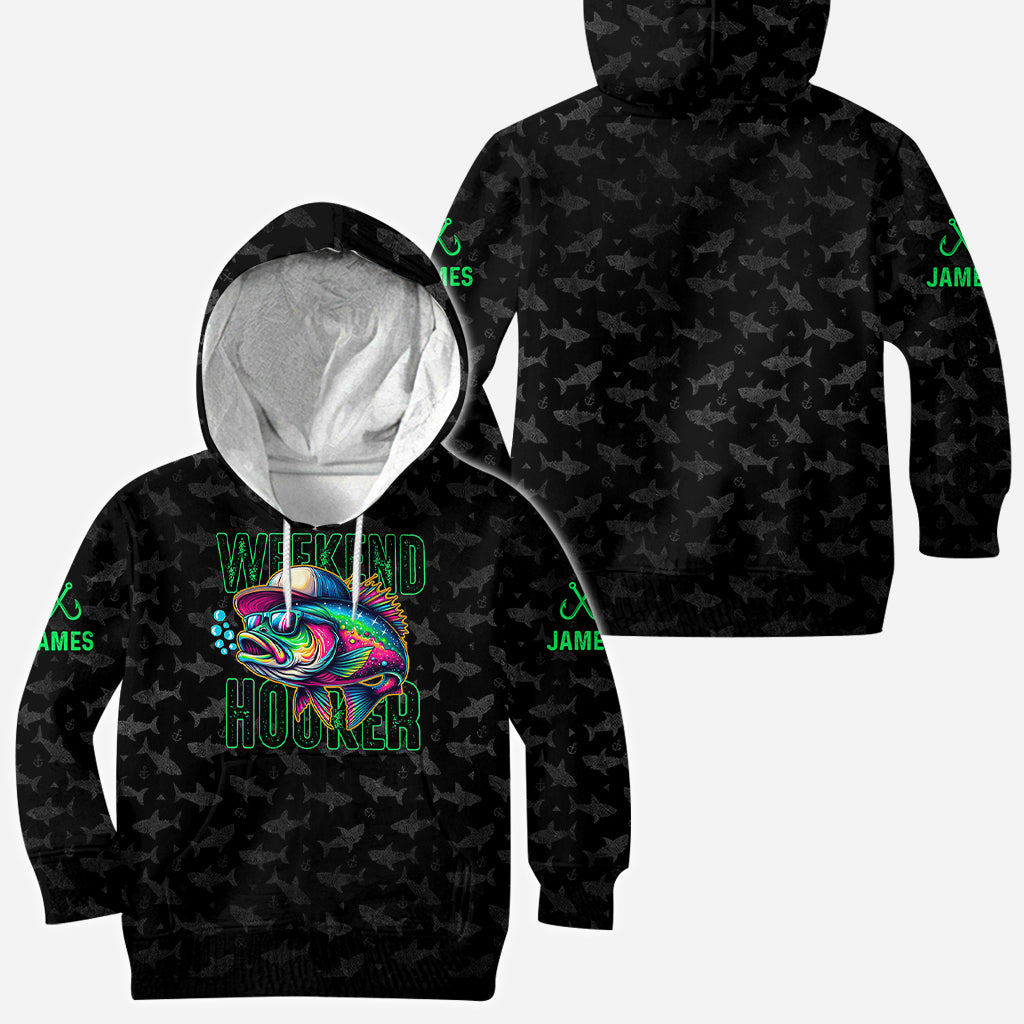 Weekend Hooker – Personalisiertes Angelshirt