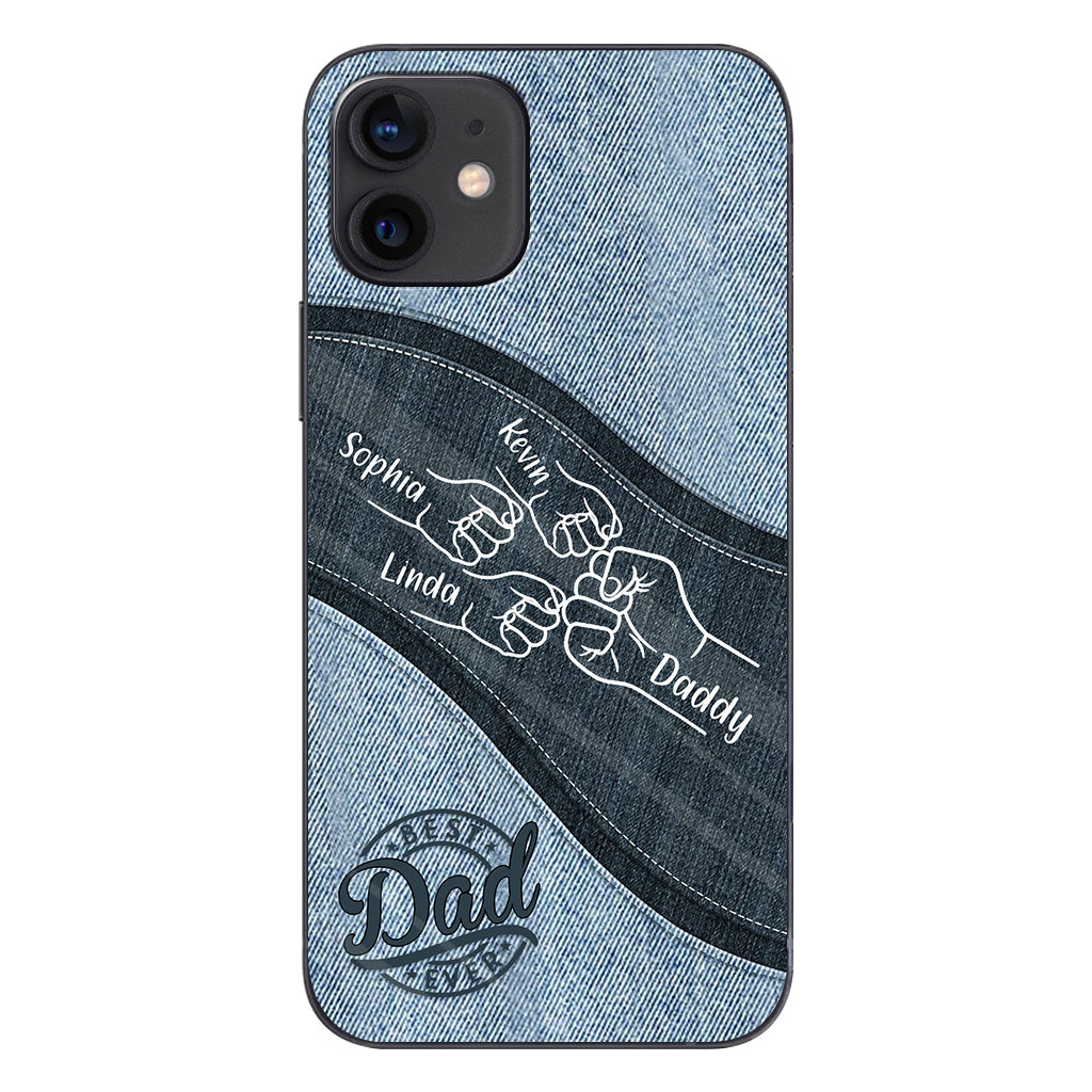 Daddy And Me Daddy's Team - Personalized Father Phone Case