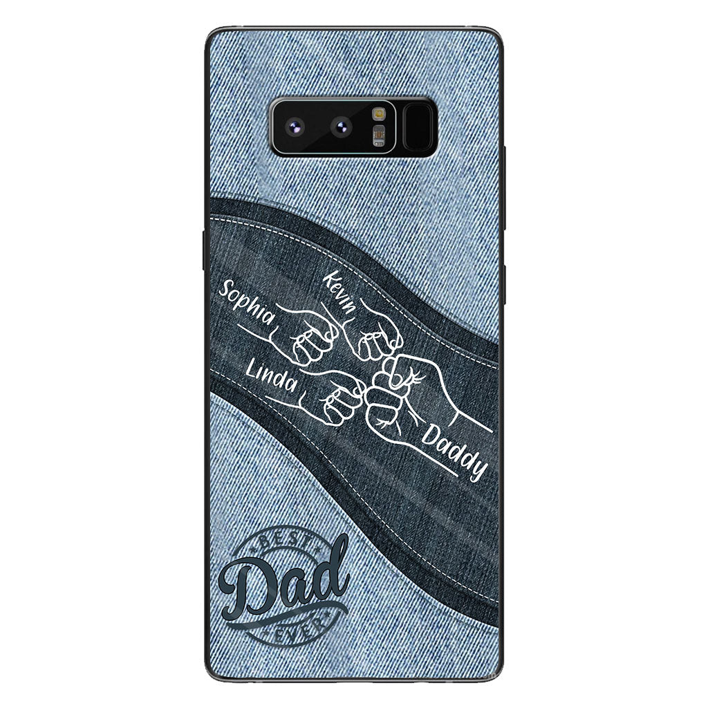 Daddy And Me Daddy's Team - Personalized Father Phone Case
