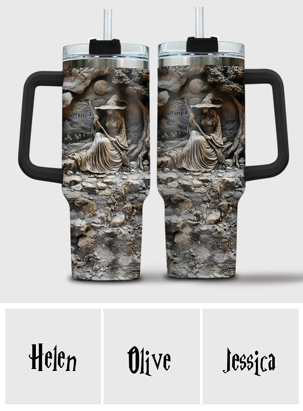 Wunderschöne Hexe – personalisierter Hexenbecher mit Henkel