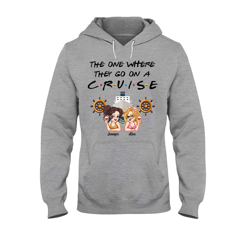 The One Where They Go On A Cruise - Personalized Cruising T-shirt And Hoodie