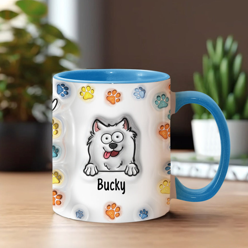 Alles Gute zum Vatertag – Personalisierte Tasse mit Hundemotiv