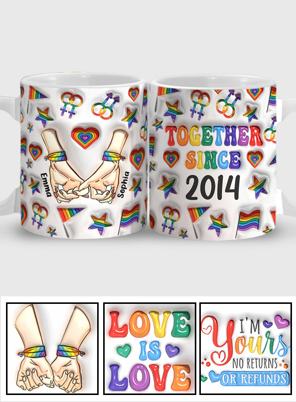 Together Since - Personalized LGBT Support Mug