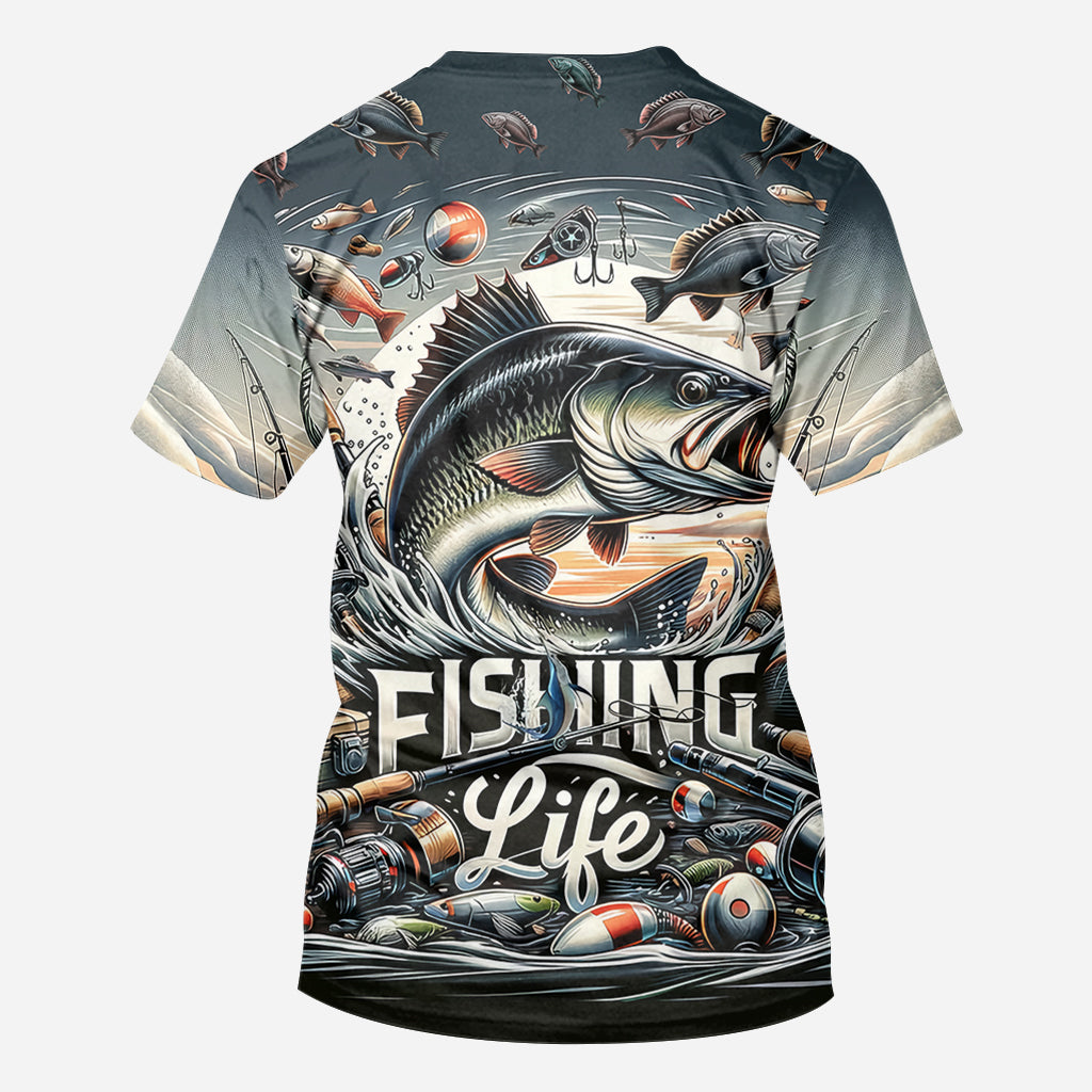 Fishing Life - Fishing All Over Shirt