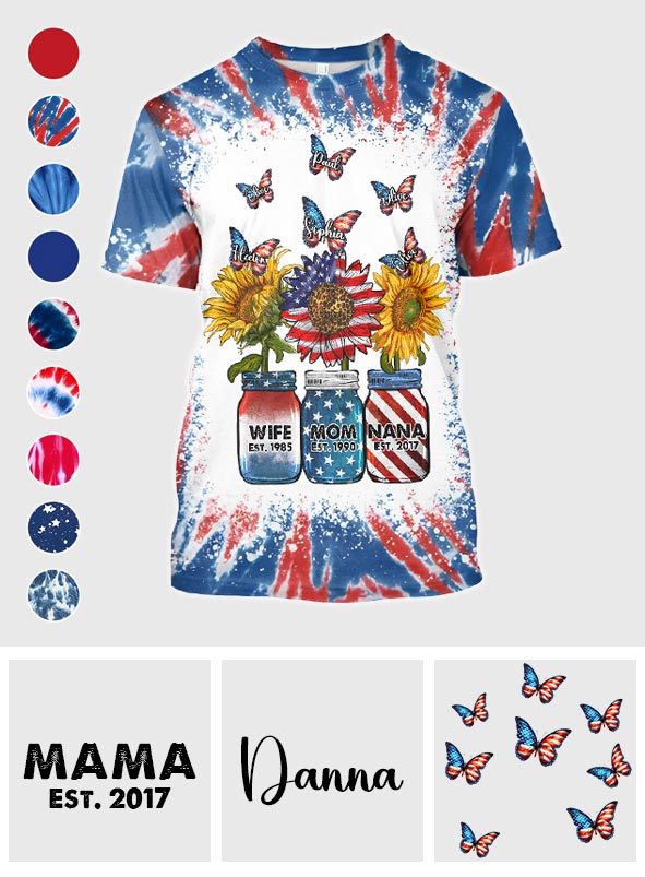 Ehefrau, Mama, Oma – Personalisiertes Oma-Shirt