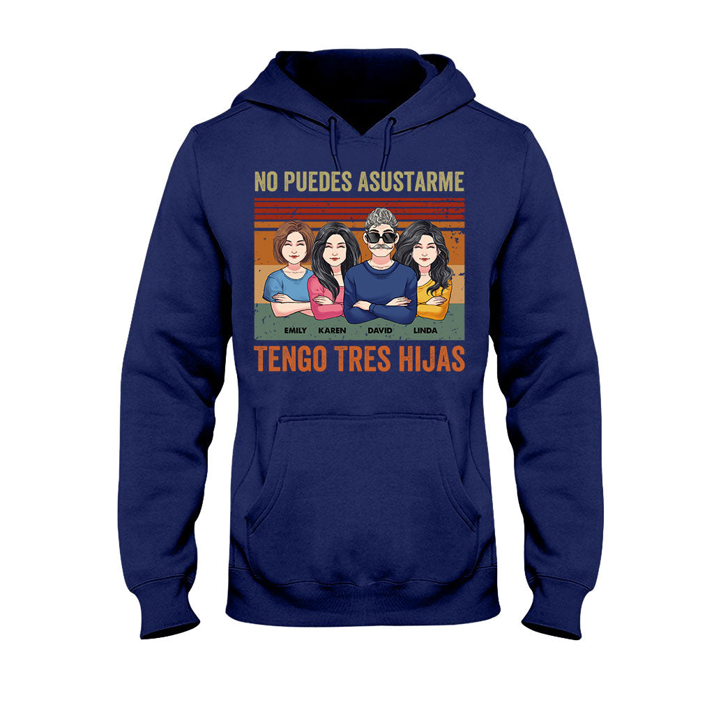 No Puedes Asustarme - Personalisiertes Vater-T-Shirt und Hoodie