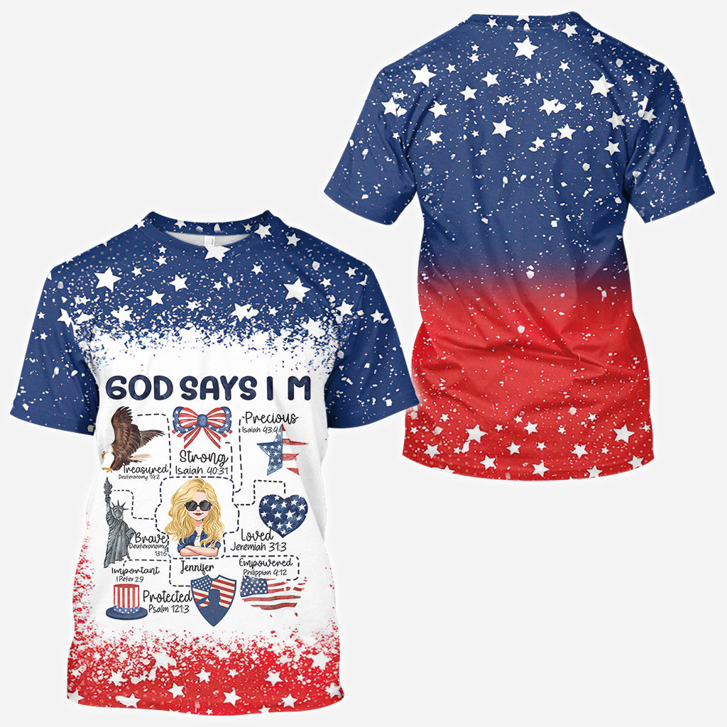 Gott sagt, du bist es – Personalisiertes christliches T-Shirt