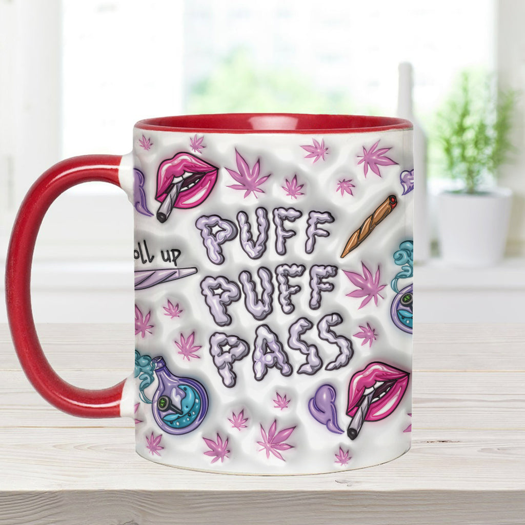 Puzz Puzz Pass – Personalisierter Becher mit Cannabis-Motiv