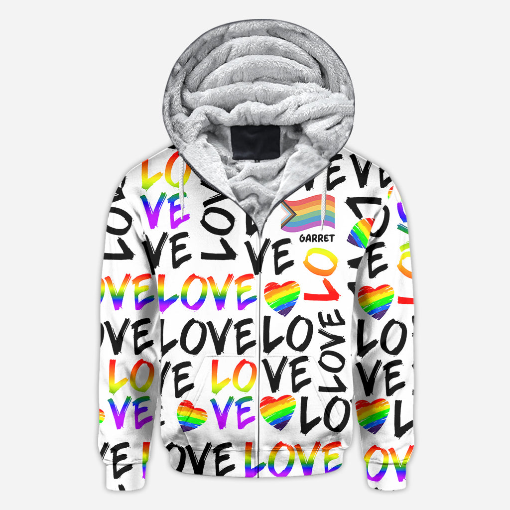 Love is Love - Personalized LGBT Support All Over Shirt
