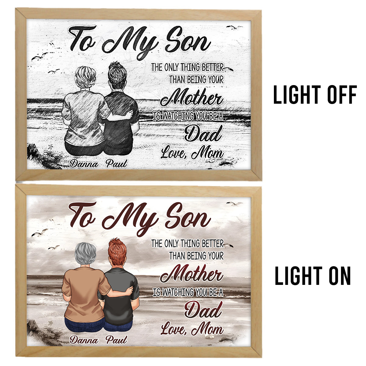 Für meinen Sohn – Personalisierter Fotorahmen „Sohn“