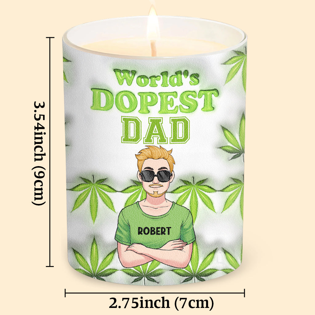 Der coolste Papa aller Zeiten – Personalisierte Vaterkerze mit Holzdeckel