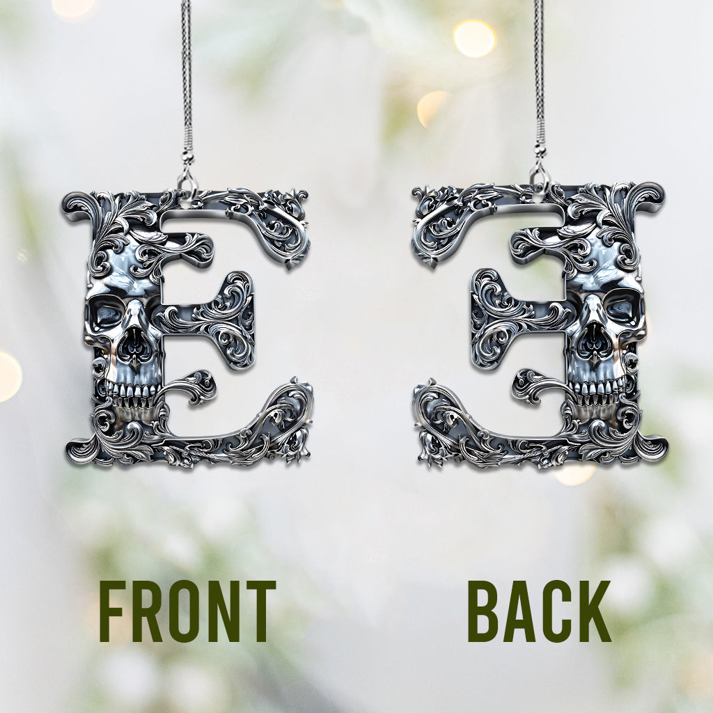 Totenkopf-Alphabet – Personalisierter Totenkopf-Autoanhänger