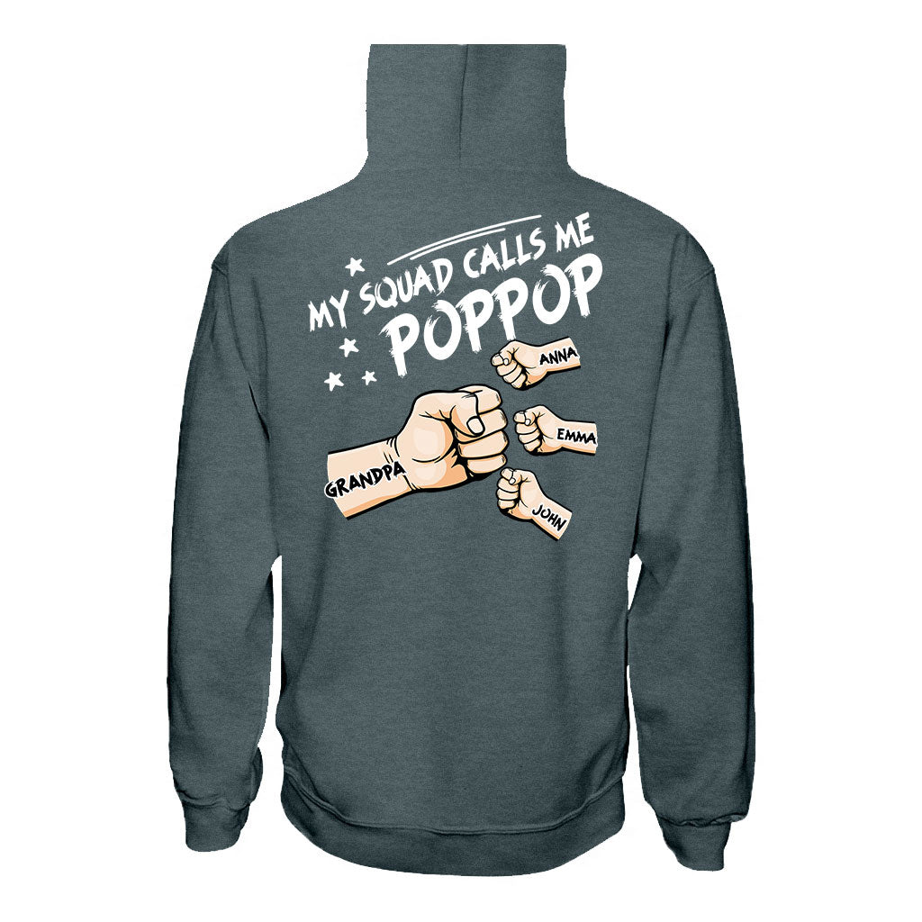 Meine Freunde nennen mich Poppop – Personalisiertes Opa-T-Shirt und Hoodie
