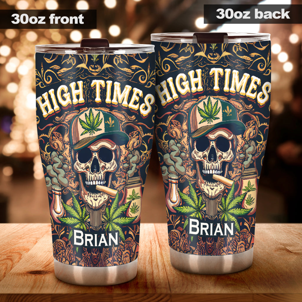 High Times Skull 420 - Personalisierter Weed-Becher