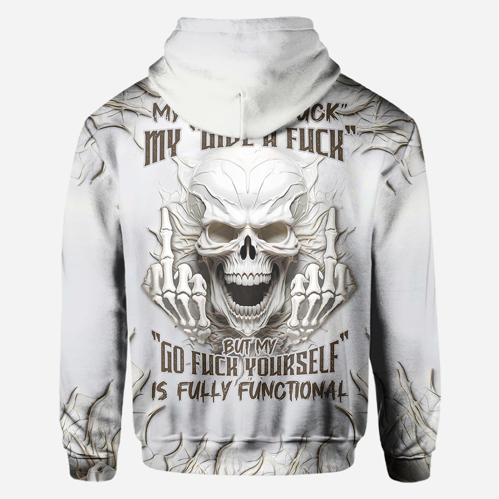 Sarkasmus Weißer Totenkopf - Personalisiertes Totenkopf-Shirt