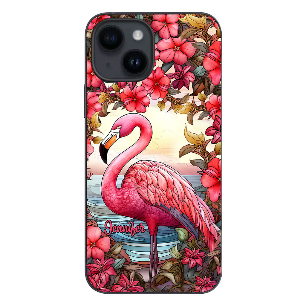 Flamingos lieben – Personalisierte Flamingo-Handyhülle