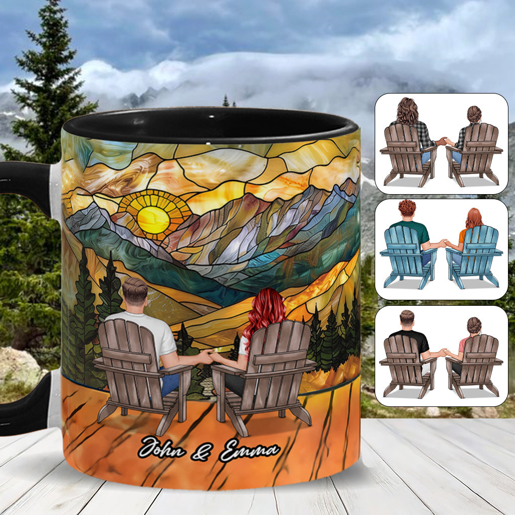 „Du und ich, wir schaffen das“ – personalisierte Tasse für Paare
