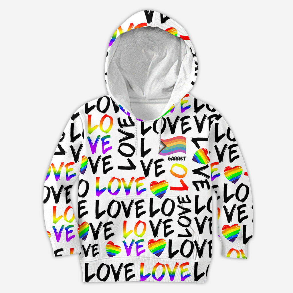 Love is Love - Personalized LGBT Support All Over Shirt