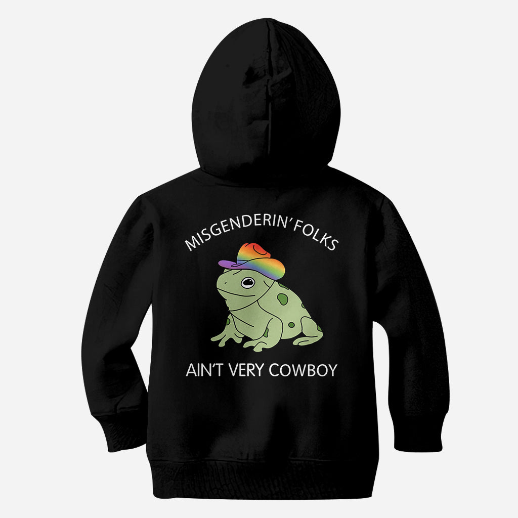 Falschgeschlechtliche Anrede ist nicht sehr cowboyhaft – Personalisiertes LGBT-Unterstützungs-T-Shirt