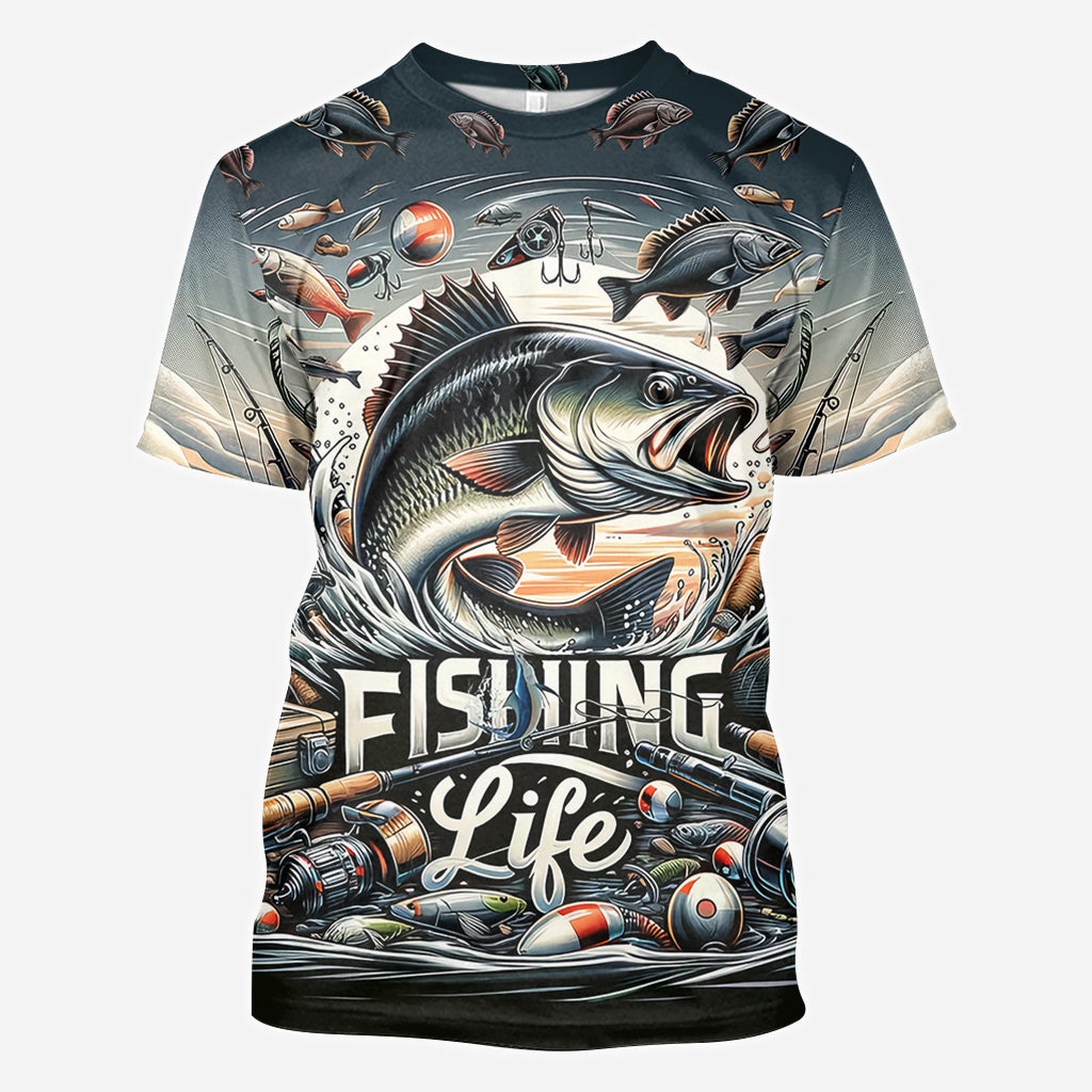 Fishing Life - Fishing All Over Shirt
