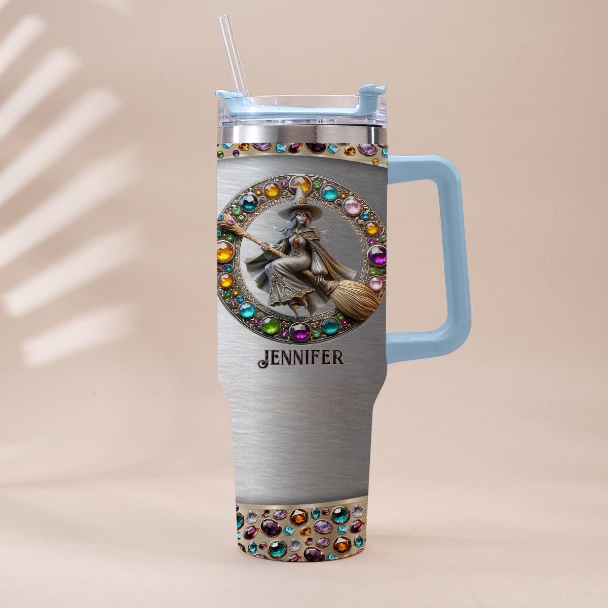 Wunderschöne Hexe – personalisierter Hexenbecher mit Henkel