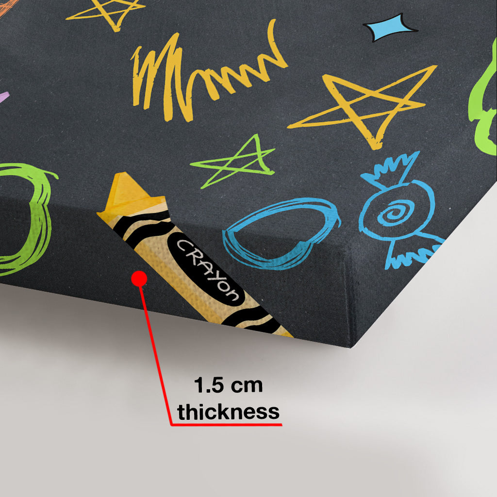 In dieser Klasse wirst du geliebt – Personalisierte Leinwand und Poster für Lehrer