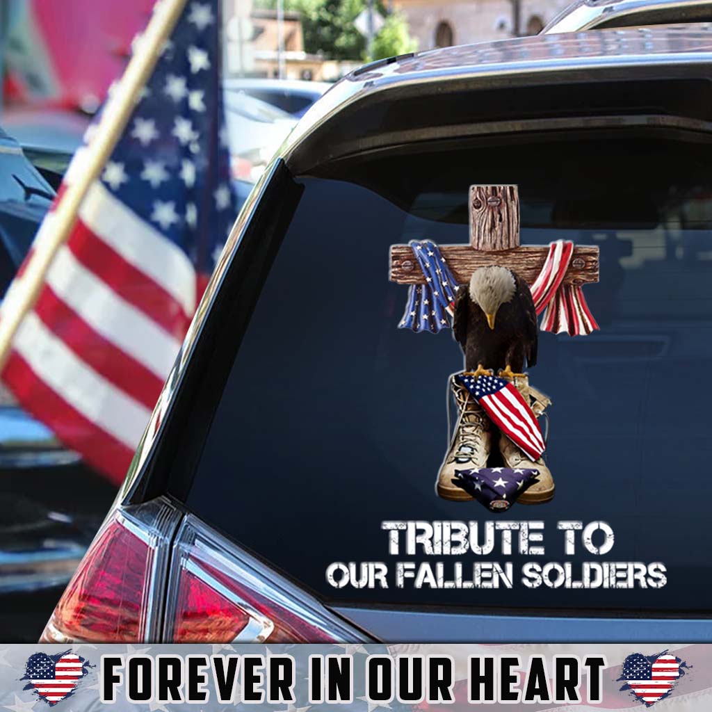 Tribute To Our Fallen Soldiers - Veteran Decal Full