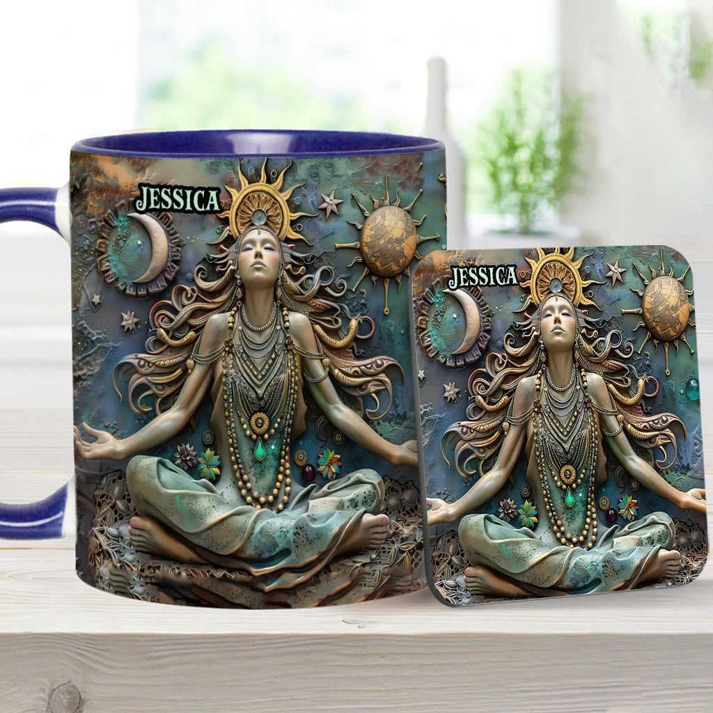 Verliere den Verstand, finde deine Seele – Personalisierter Yoga-Becher