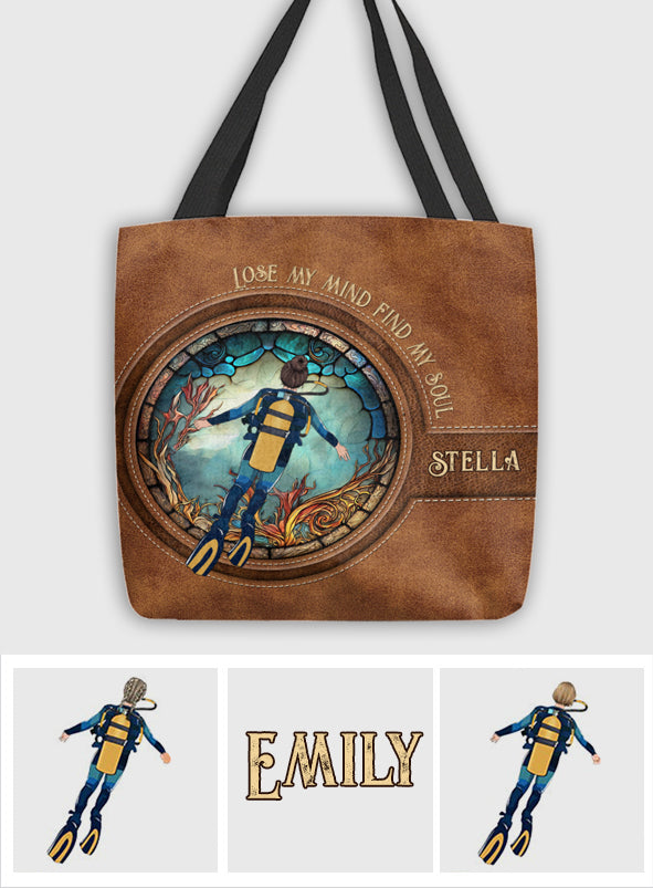 Into The Ocean I Go - Personalized Scuba Diving Tote Bag