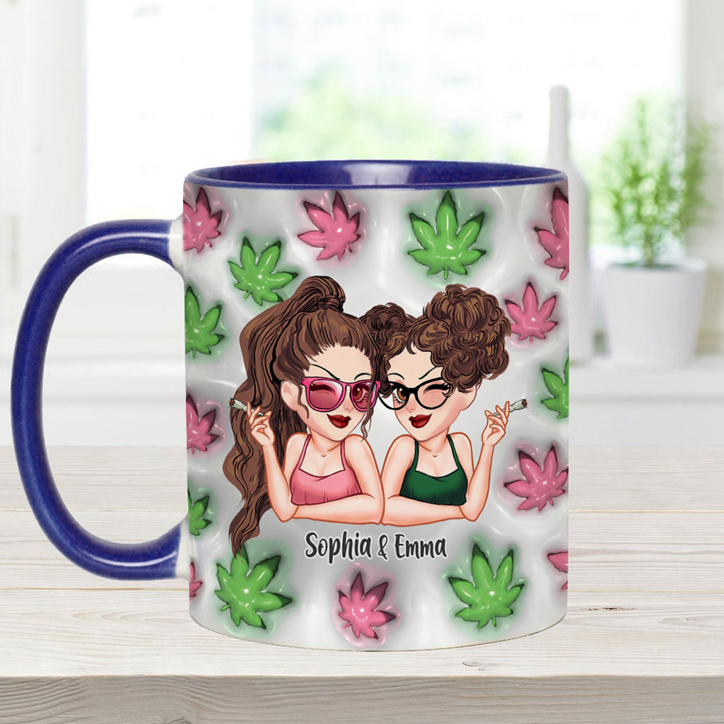 Best Buds Forever - Personalized Weed Accent Mug
