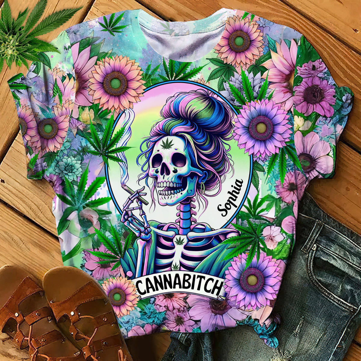 Cannabitch - Personalized Weed All Over Shirt