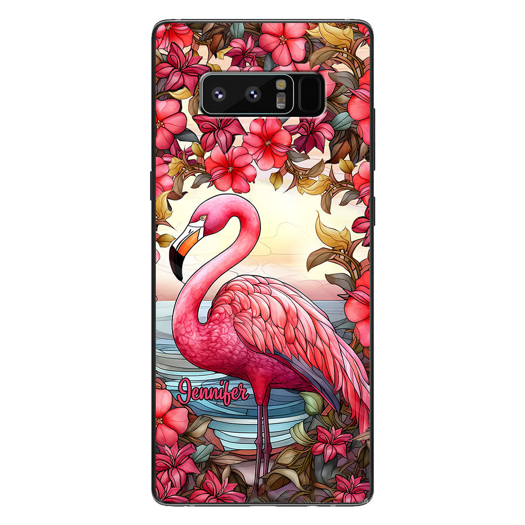 Flamingos lieben – Personalisierte Flamingo-Handyhülle