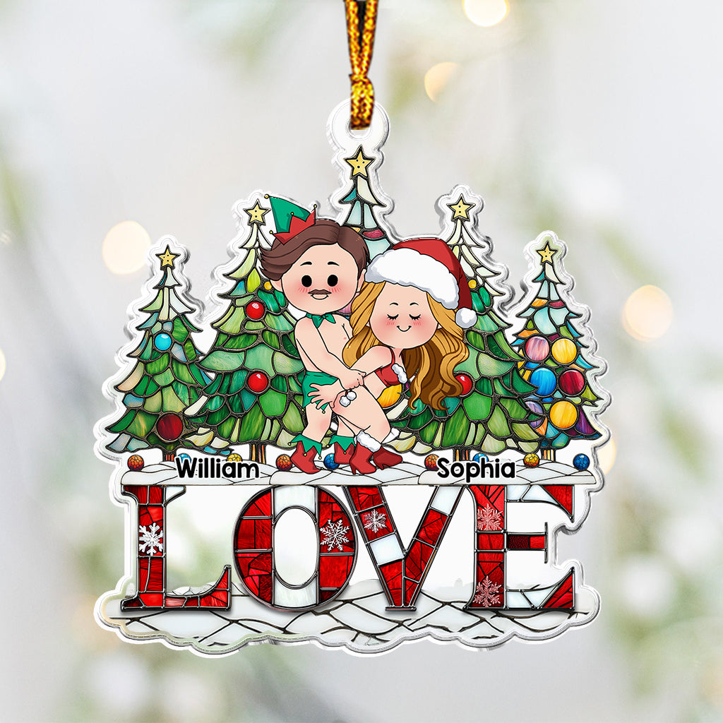 I'm F**king Love You - Personalized Couple Custom Shaped Ornament