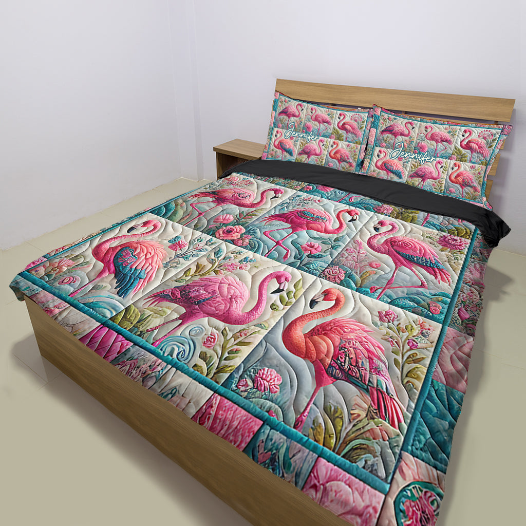 Vintage Flamingo – Personalisierte Flamingo-Bettwäsche