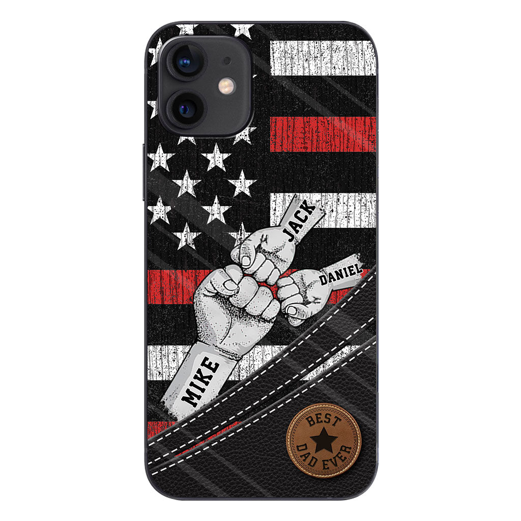 Wolfsrudel – Personalisierte Handyhülle für Väter