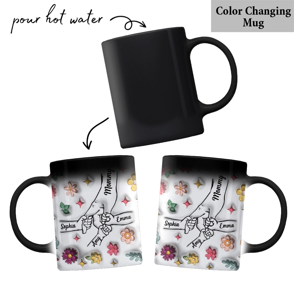Holding Hands - Personalized Mother Mug