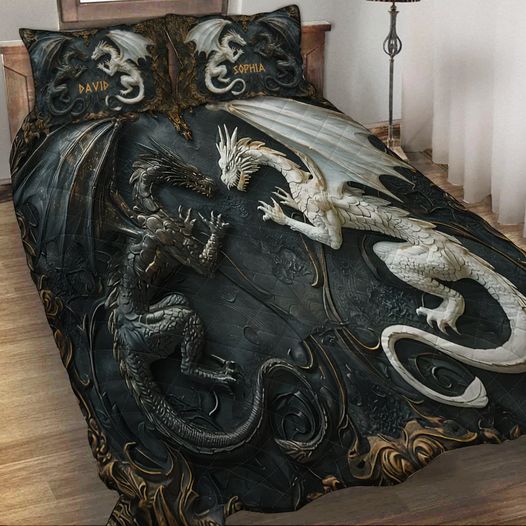 Liebe Drachen – Personalisiertes Drachen-Bettwäscheset