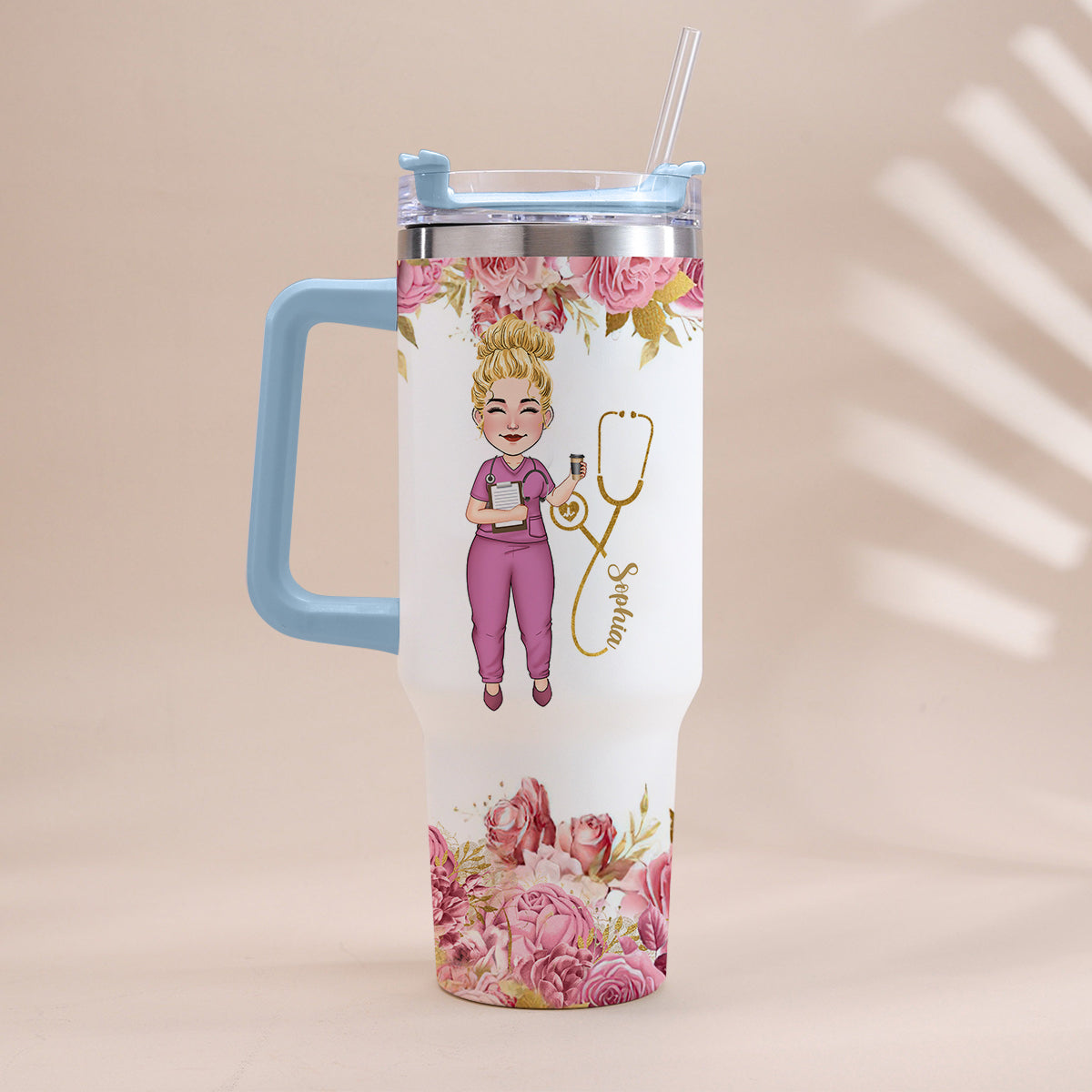 Nährwertangaben für Pflegekräfte – Personalisierter Pflegebecher mit Henkel