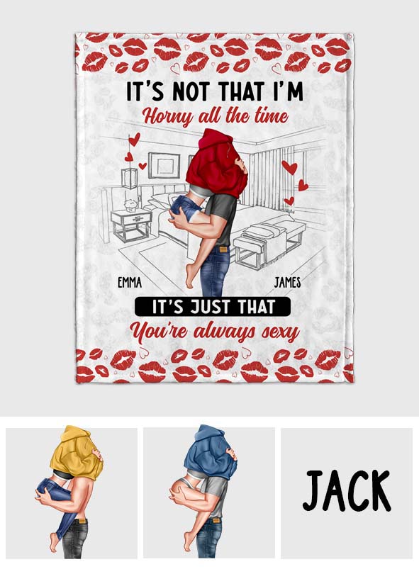 Es ist nicht so, dass ich ständig geil bin – personalisierte Pärchendecke