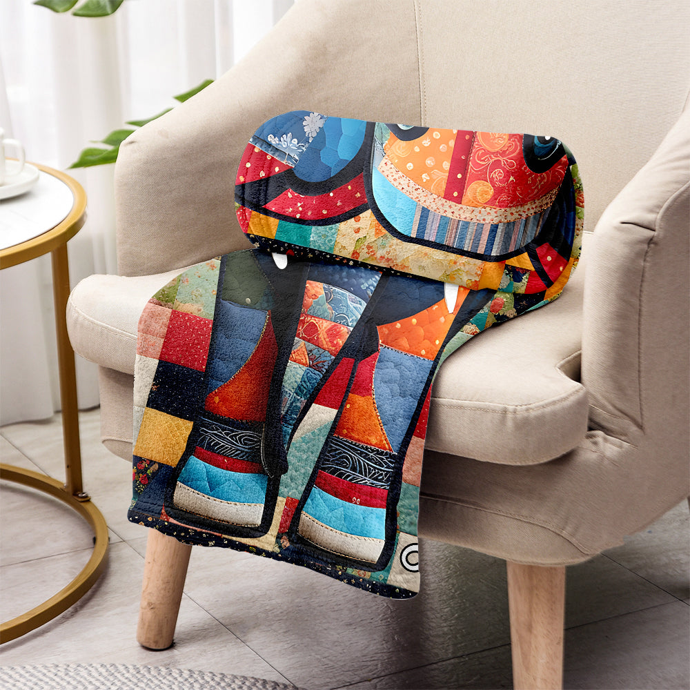 Beautiful Elephant - Personalized Elephant Blanket