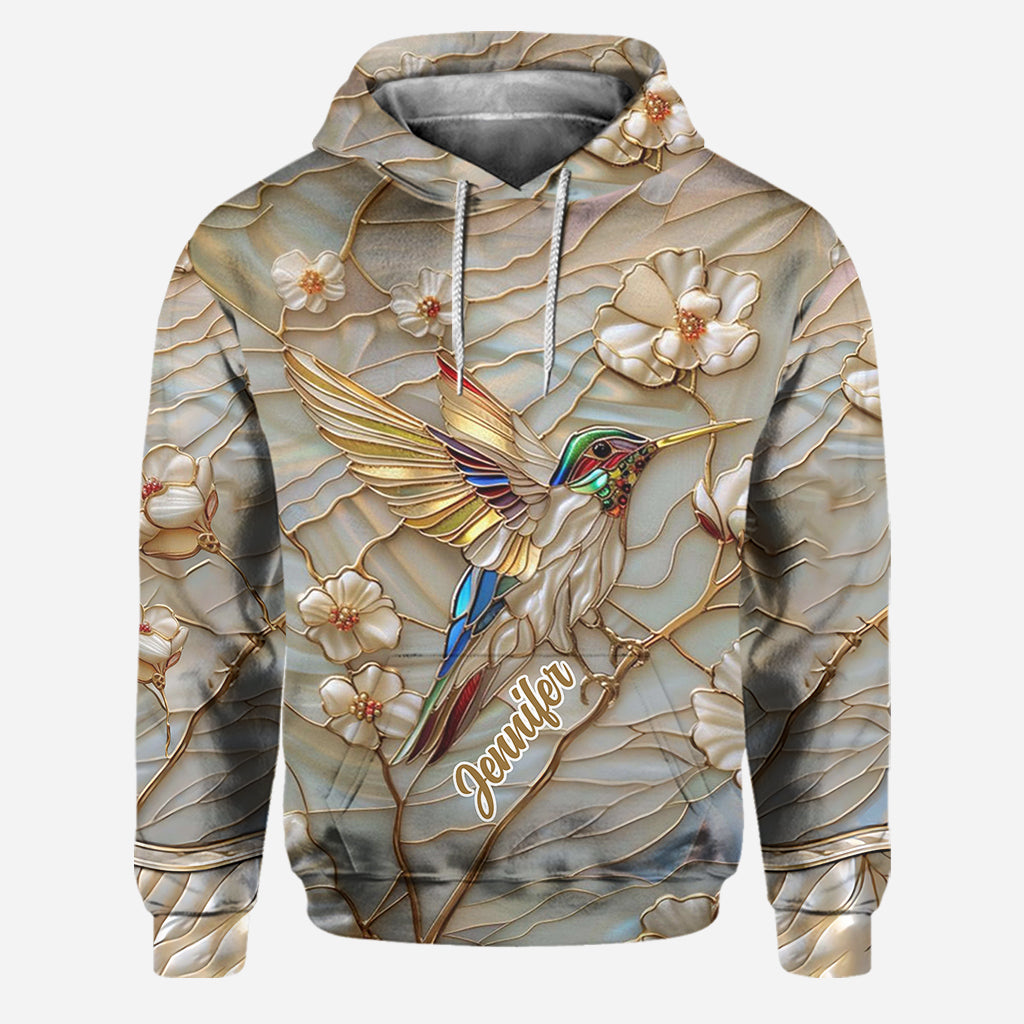Beautiful Hummingbird - Personalized Hummingbird Hoodie and Leggings
