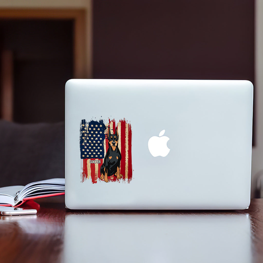 Horse Flag Print - Personalized Dog Decal Full