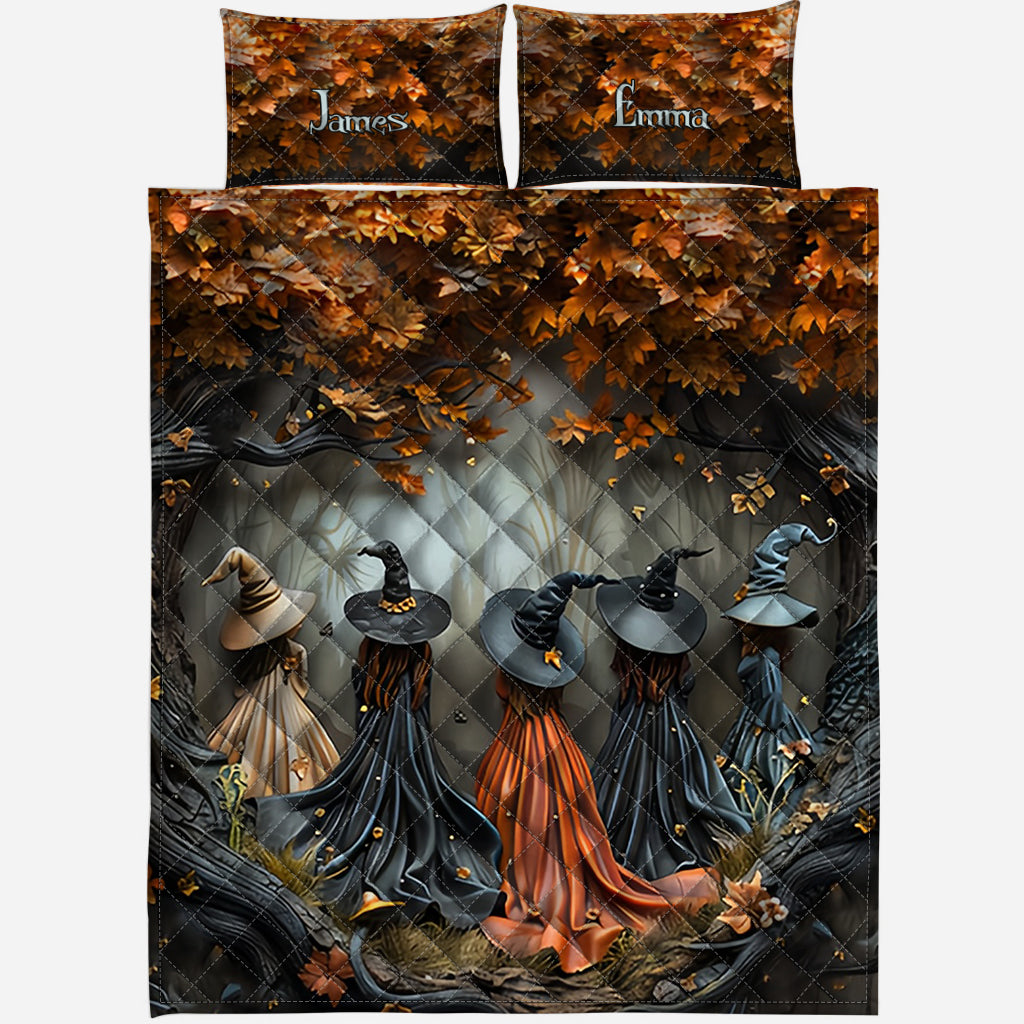 Beautiful Witch - Personalized Witch Quilt Set
