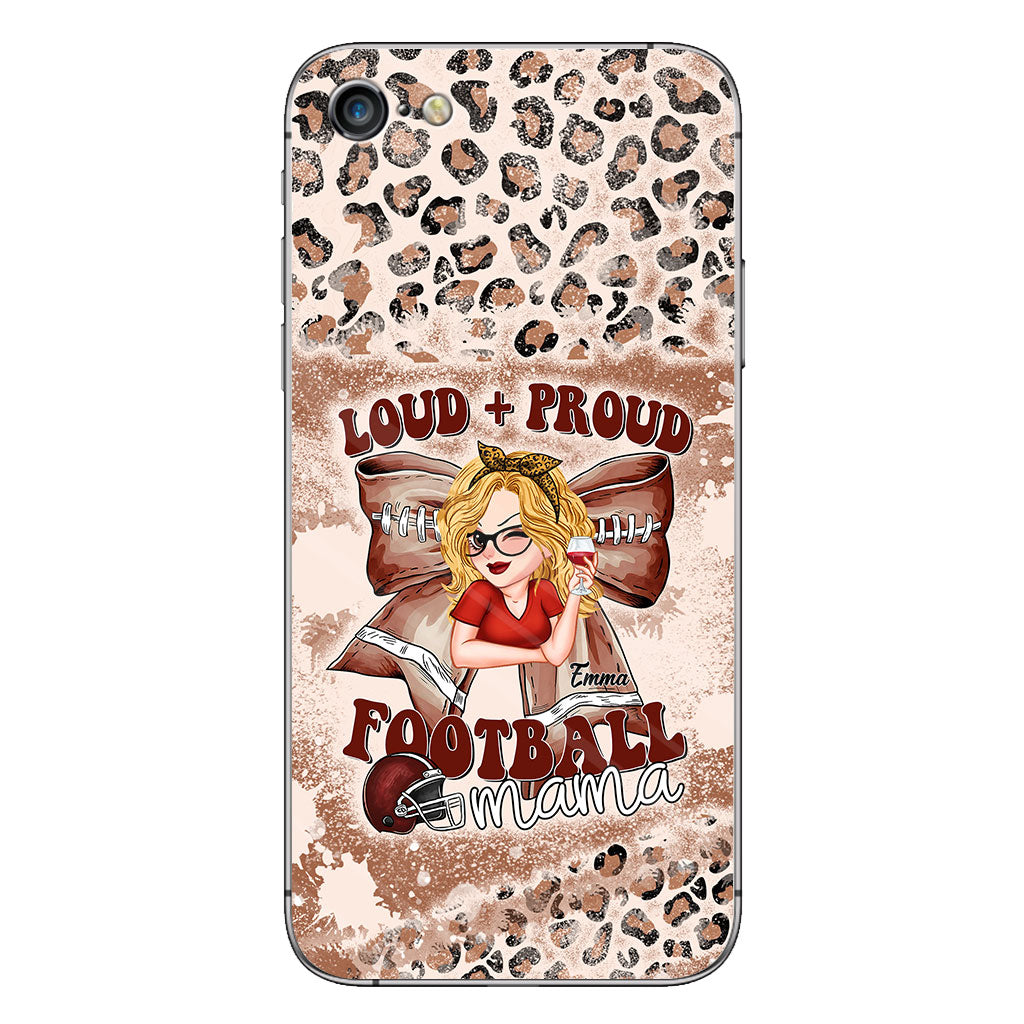 Loud Proud Football Any Title - Personalized Football Clear Phone Case