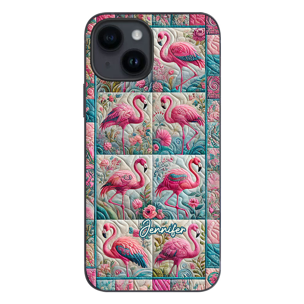 Vintage Flamingo – Personalisierte Flamingo-Handyhülle