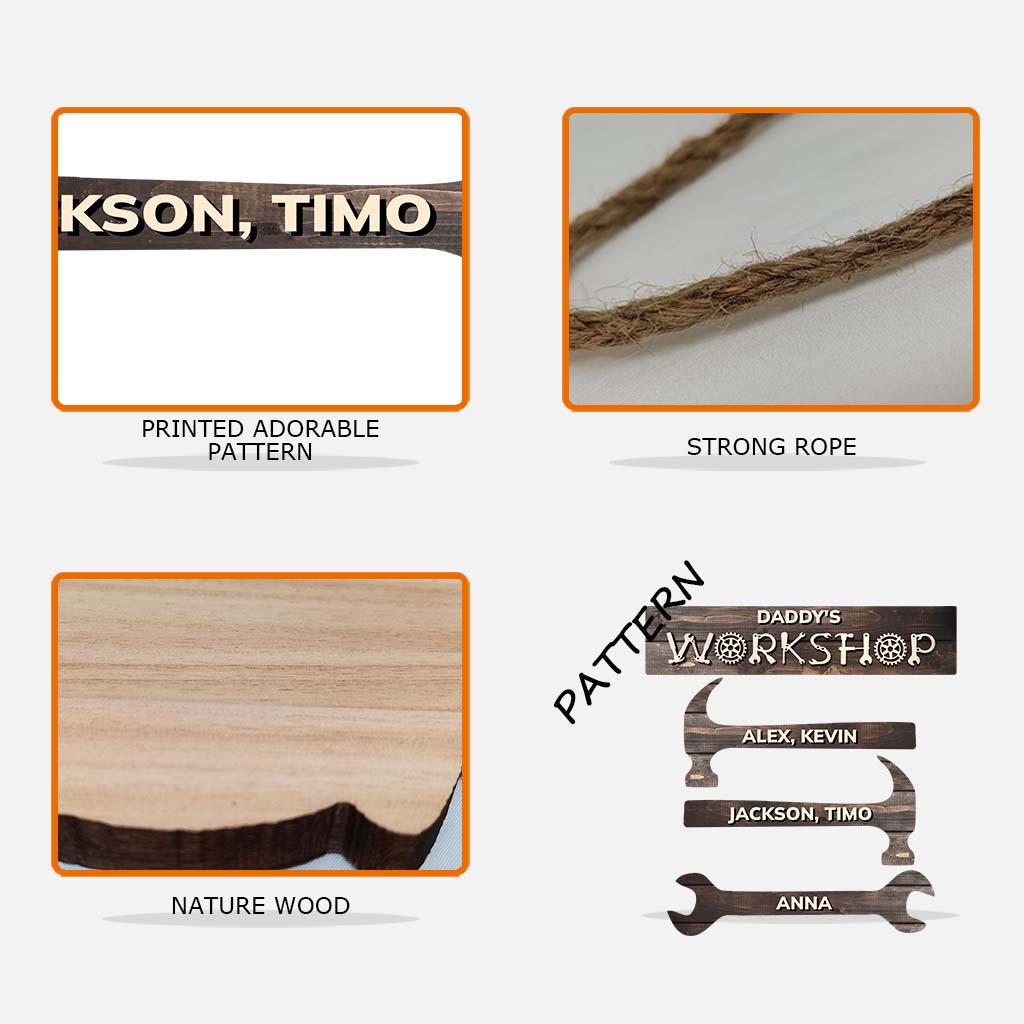 Papas/Opas Werkstatt ... Personalisiertes Vater-Schild aus Palettenholz