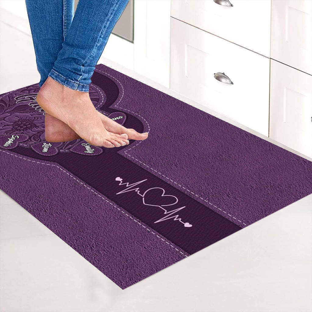 Omas Herzen – Personalisierte Fußmatte für Oma
